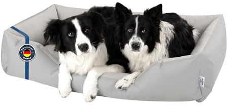 BedDog Hundebett Zara Hundekissen Hundekorb mit Waschbarem Bezug | Hundematratze und Kuschelplatz für Kleine und Große Hunde, Robust Gepolstert, Sechs Größen von S bis XXXL