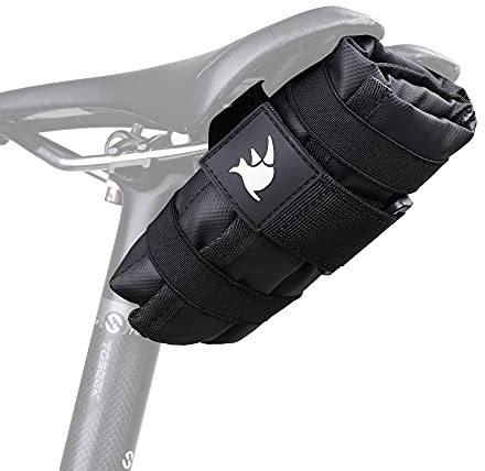 Rhinowalk Bolsa para sillín de Bicicleta, para Debajo del Asiento, Herramientas de reparación, Bolsa de Marco para Bicicleta de montaña, Accesorios de Ciclismo