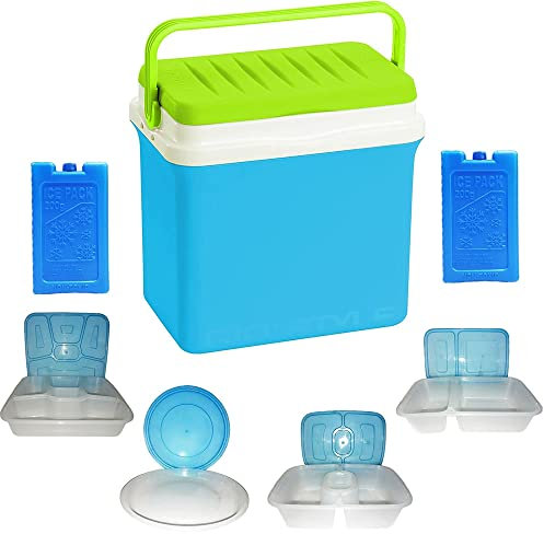 Frigo Portatile Rigido Borsa Termica Frigorifero Porta vivande bibite GIO'STYLE lt 30 2 Ghiaccio Sintetico 4 contenitori salvafreschezza a Scomparti