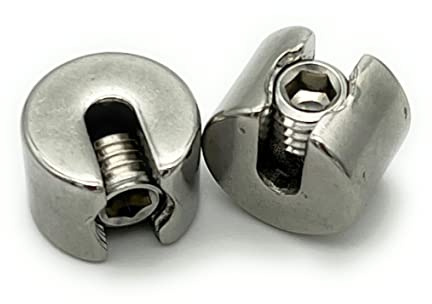 Klemmstopper Stoppklemme Edelstahl V4A | Drahtseil Ø 4mm | 10 Stück | Größe und Menge WÄHLBAR | Drahtseilklemme Drahtklemme (Ø 4mm, 10 Stück)