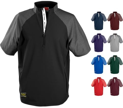 Rawlings | COLORSYNC Short Sleeve Cage Jacket | Adult X-Large | Black