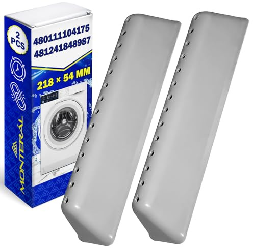 2 Pièces Ailette de Tambour de Machine à Laver 218 x 54 mm avec le Code Original 480111104174 481241848978 pour Bauknecht pour Ignis pour Philips pour Whirlpool - Garantie de 10 Ans - MONTERAL