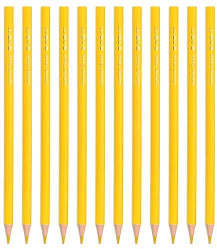 PATIKIL Juego De Lápices De Color Limón, 12 Pcs Lápices De Aceite De Color Lápiz De Dibujo De Madera Para Artistas Pintura Artística