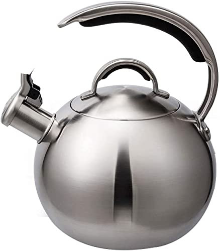 Théière pour cuisinière Bouilloire à thé 3L en acier inoxydable Sifflet de cuisinière Bouilloire à eau chaude Bouilloire Chauffe-eau Bouilloire Chaudière à eau Théière pour cuisinière Bouilloires à t