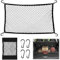 Scettar 80x100cm Red Maletero de Coche con Bolsa de Organizador Tronco de Coche 4 Ganchos Extensible 144x180cm Almacenamiento Fija Red para Maletero para Mayoría de Coches SUV Carro de Automóviles