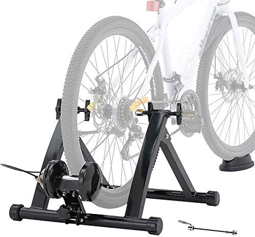 Fahrradtrainer, Rollentrainer, Faltbarer Fahrradtrainer for 26-28-Zoll-Heimtrainer, for Fahrräder, Mountainbike, Radfahren zu Hause, bis zu 135 kg Belastung(Wired,700c)