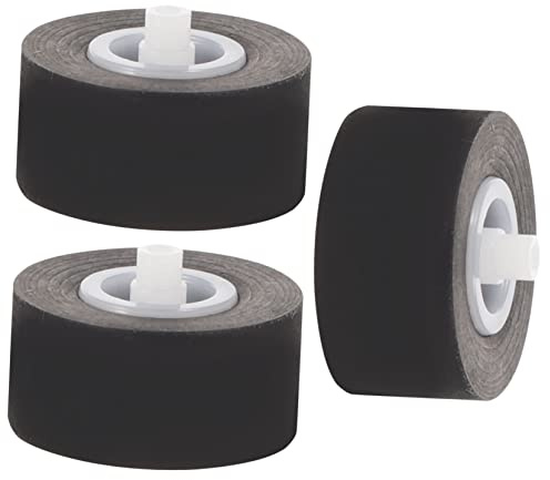 POPETPOP Lot de 3 Rouleaux Presseurs en Caoutchouc Roulement à Billes pour Magnétophone et Enregistreur Vidéo, Accessoires de Réparation, Dimensions 13x6.5x2 Mm, Usage Audio Portable,