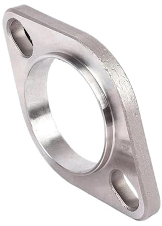 IPEVMLZ Accessori Universali Per Auto Flangia Per Marmitta Di Scarico In Acciaio Inox Da 51mm 63mm 76mm Giunto Collegamento Per Tubo(63mm)