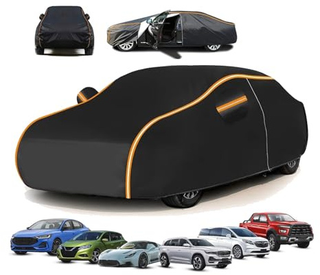 Car Covers for Jaguar XF,All-Weather Car Cover-Rain & Snow Proof+Dustproof+UV Protection, Frost Resistant & Leaf Proof & Storage Bag