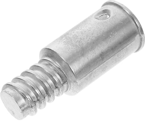 TOPPERFUN Aluminum Alloy Threaded Pole Adapter 20.4mm Telescoping Pole Extension Tip for Broom Handle Repair Push Broom Head Replacement