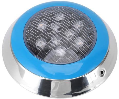 HELEVIA Wandmontierte Poolleuchte, Eingebettete LED-Unterwasser-Schwimmbadlampe mit 24V Niederspannung, für Teich, Springbrunnen, Hotel, Villa und Landschaftsgestaltung (Gesehen)