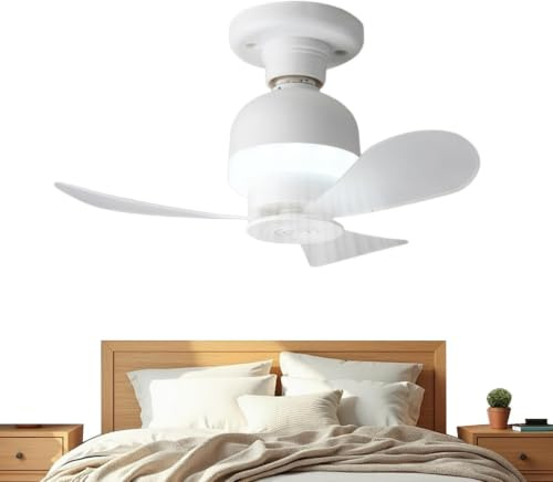 Kuehssn Ceiling Fans with Lights, No Wiring Easy Install, Voltage 85-265V | Kitchen Ceiling Fan For Balcony, Patio, Porch, Garage, Bedroom, Living Room, Kitchen, Outdoor