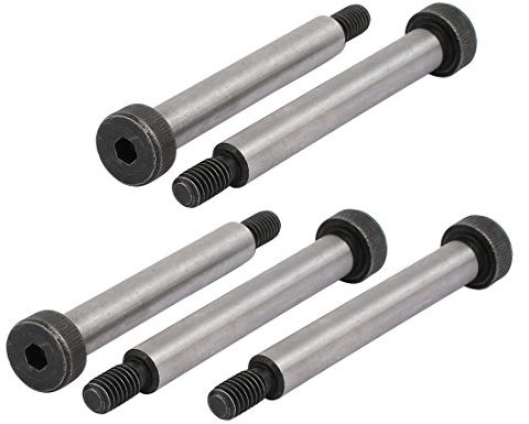 sourcing map 5Stk. Schulter Bolzen 8mm Schulter Dmr. 55mm Schulter Länge M6x12mm Gewinde de
