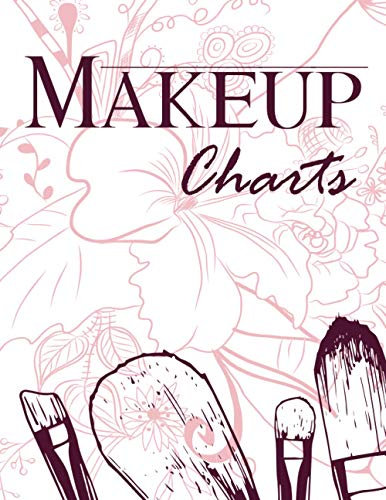 Makeup Face Charts Artist Beautiful Blank Notebook Beauty Studio Collection Skin Eyes Lips Journal 120 Pages Female Women Book Record Chart Log