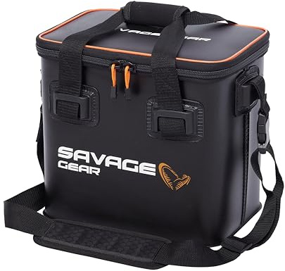 Savage Gear WPMP Waterproof Insulated Cooler Tasche - Heavy-Duty EVA Lunch & Bait Cooler für Angeln, Camping, Wandern & Bootfahren | 5mm Thermoisolierung | Inklusive 2 Kühlelemente & Schultergurt, 24L