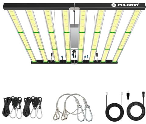 Phlizon fd9600 1000w Plant LED Grow Light pour 4x4 5x5 6x6 7x7 pieds Indoor commercial Plant daisy chain dimmable Grow light marque Driver foldable Full Spectrum Grow Light