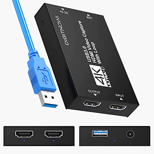 VIXLW Scheda di acquisizione 4k HDMI a USB, video USB 3.0, scheda di gioco, dispositivo HD 1080p 60FPS, per streaming, funziona con PS4/PS5/Xbox/PC/Mac Linux Android Windows 10/11