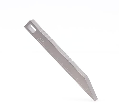 Hamans EDC - Mini barra de palanca EDC de titanio EDC con paquete de escala de unidad CM/abrelatas para llevar todos los días