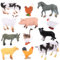 MXTIMWAN 12 Piezas Figuras de Animales de Granja Juguetes, Mini Figuras de Animales de Granja Realistas, Animales Pequeños de Granja para Niños, Niño, Niña, Fiestas de Cumpleaños