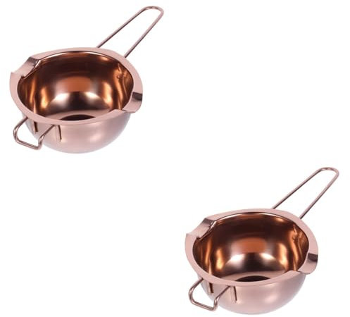 ANSNOW Bowl Metal Boiler Pot Cheese Melting Pot Stainless Steel Double Boiler Steel Saucepan Candy Melt Pot Chocolate Pot Double Boiler Steamer Milk Double Layer Stainless Steel Pot/As Shown/24.5*14