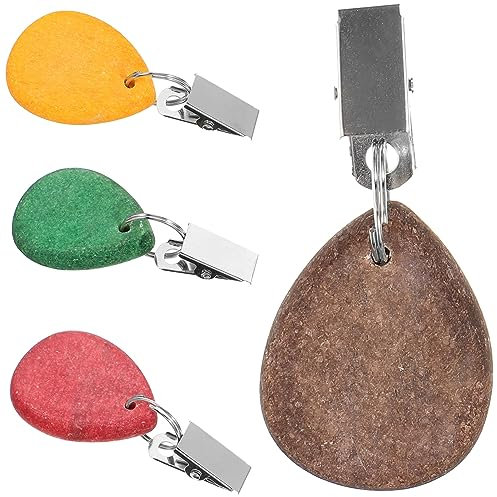 COLLBATH 4stücke Teiliges Tischdeckenbeschwerer Mit Clips Farbige Marmor Tischdecken Gewichte Für Hochzeiten Partys Und Garten Wetterfest Und Für Jede Tischdecke