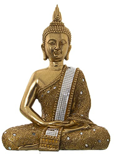 FIGURA BUDA DORADA 29X18X40CM