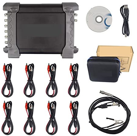Sonde d'oscilloscope avec atténuateur passif HT201 1008C Stockage PC automobile Générateur programmable USB 8 canaux Bricolage et outils(1008C)