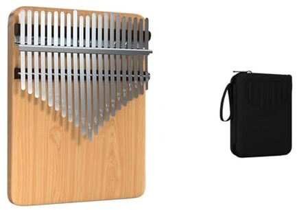 Kalimba Instrument Mahagoni 21 Tasten Kalimbas Kleines Musikinstrument Anfänger Daumenklavier Professionelle Musiktastatur(Style 7)