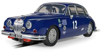 Scalextric Jaguar MK2 - Grant Williams Racing Slotcar, Blau