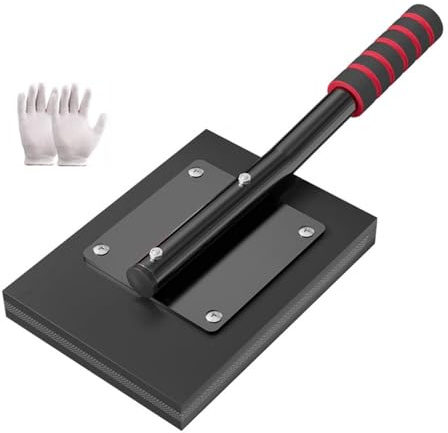 Professional Lightweight Floor Laying Mallets Noise Reduced Design with Comfortable Grip for Contractors Fatigue Less Anti Slip Rubber Tile Hammer with Steel Cores