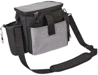 Disc Golf Tasche mit Flaschenhalter, 13+ Scheiben Kapazität, Herausnehmbare Trennwände, Wasserdichter Polyester, 10.04 x 6.10 x 9.45 Zoll