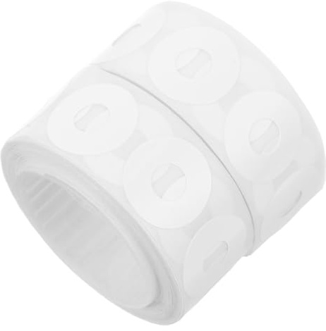 AUTSUPPL Pegatinas De Reparación De Página Autoadhesivas 500 Unidades Blancas Refuerzos Adhesivos Para Agujeros Perforados Protección Resistente Para Carpetas Oficina y Escuela