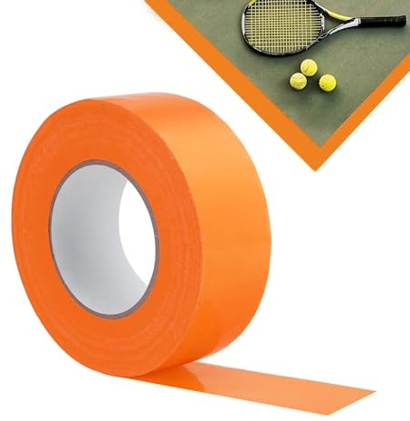 Sports Marking Tape - Heavy Duty Floor Line Tape | Eye-catching Tape for Basketball, Football, Tennis, Volleyball, Badminton, Gym, Outdoor Field Marking, Training, Club Sports