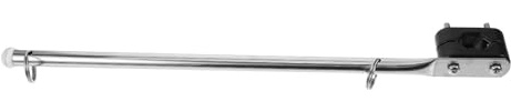 Happyyami Stainless Steel Flagpole Holder Boat Fitting Tube Support Rod Windproof Convenient Flagpole Bracket for Yacht and Outdoor Use