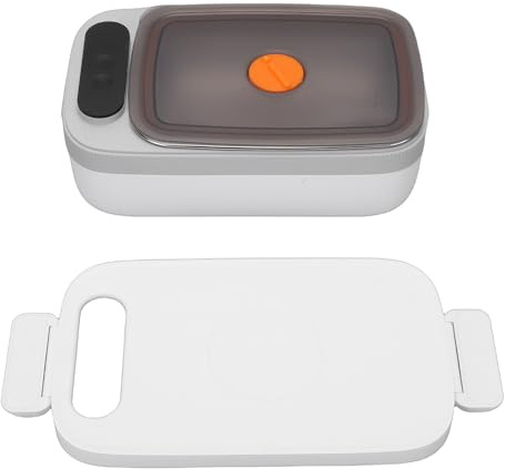 Bewinner Scaldapranzo Elettrico, Scaldavivande Portatile Ricaricabile Tramite USB da 1000 Ml, Batteria da 14000 MAh, 7 Livelli di Riscaldamento a Prova di Perdite