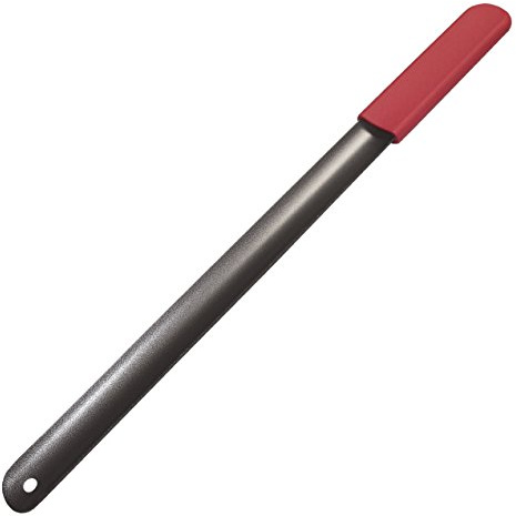 Rehabilitation Advantage Red Grip Handle Powder Coated Steel Shoehorn, 18 Inch