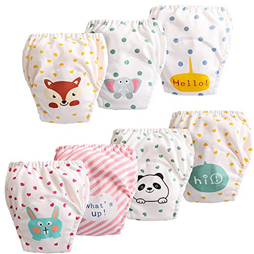 JackLoveBriefs Baby Kleinkind Töpfchen Unterwäsche Töpfchen Trainingshose (1 bis 6 Jahre， 7 Stück), Verschiedene Farbe und Motive, Herrsteller Gr.100