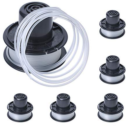 Poweka Trimmer String Line & Spool Compatible with Black+Decker Replace GL250, GL310, GL360 Spools String Trimmers Tool (Pack of 6)