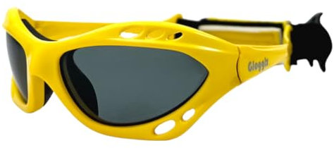 Glogglz® Rayz Wassersport-Sonnenbrille - Kratzfest - Polarisierende Gläser - UV400-Schutz - Anti-Beschlag - Sportbrille