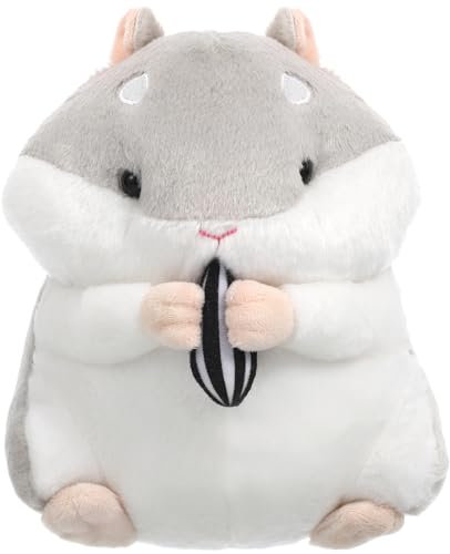 Alipis Capybara Hamster Stuffed Animal, Hamster Toy Cute Plushie Cartoon Animal Doll Home Decorations Party Favors for Kids Boys Girls (Grey) Plush