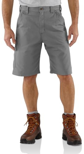 Carhartt Men's Loose 10 Canvas Dungaree Short, Steel, W36