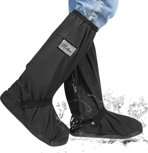 ‎CTDMJ Couvre Chaussure Impermeable Surchaussures Impermeables Couvre Chaussures Imperméables Semelle Antidérapante Moto Scooter Cyclisme Bicyclette Chaussures Pluie Couverture pour Hommes Femmes (XL)