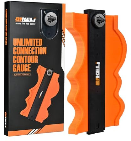 Profile Gauge 11 Inch, Contour Tool With Lock, For Father Men Husband Carpenter, Shape Duplicator Template Tool For Laminate Flooring/Tile Laying/Woodworking/Carpet/