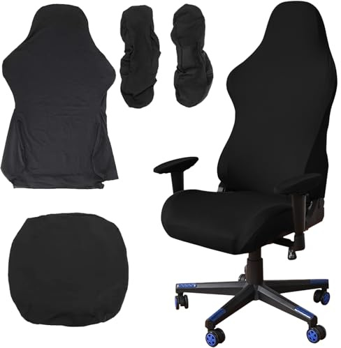 ANBWEHR Gamingsthuhl - Rivestimento per sedia da ufficio, 8 pezzi, con braccioli/schienale della sedia, per sedia da ufficio, per sedie da computer, dx Racing/PC