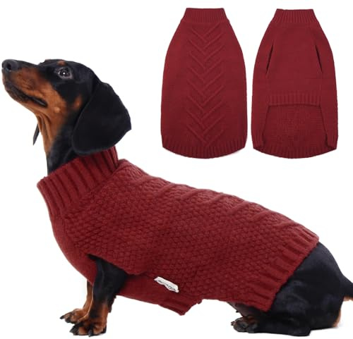 IECOii Hundepullover, Weihnachten Sweater, Warmer Pullover Für Mittelgroße Große Extra Große Hunde, Fleece Hundepulli Wintermantel, Winter Kleidung, Sweatshirt