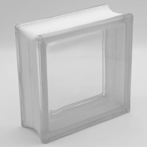 Basic Glasbaustein Vollsicht klar, 19x19x8 cm - 6 Stück