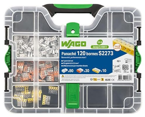 Mallette WAGO 120 Bornes S2273 (80x2E + 30x3E + 10x5E)