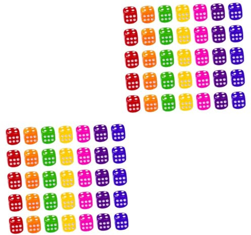 Alasum Sets Vielseitiges Würfelset Acryl-spielwürfel Große Punkte Für Partys Im Innen Und Außenbereich Sowie Mathespiele Pcs Random