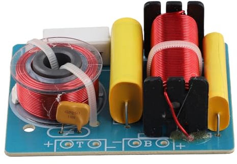 Joskeijky Divisor de frecuencia de audio de 2 vías, 120 W, altavoz de graves, subwoofer y filtros cruzados, accesorios 2800 Hz