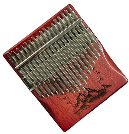 Kalimba Chromatische Kalimba, 34 Tasten, Daumenklavier, Flaches Brett, Calimba Mit Koffer, Lernbuch, Tastaturinstrument Für Anfänger(Style 5)